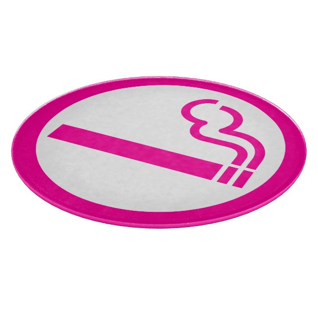 Ladies Smoking Area 喫煙女性 Japanese Sign Cutting Board (Corner)