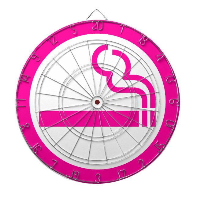 Ladies Smoking Area 喫煙女性 Japanese Sign Dartboard (Front)