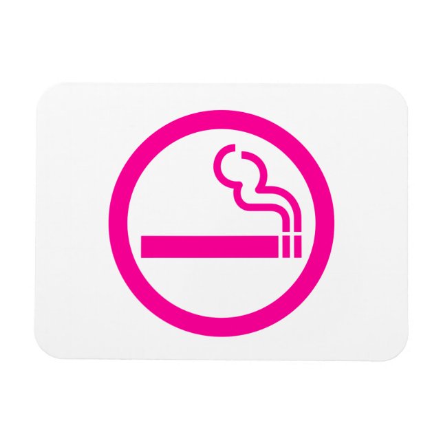 Ladies Smoking Area 喫煙女性 Japanese Sign Magnet (Horizontal)