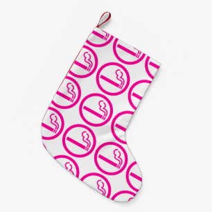 Ladies Smoking Area 喫煙女性 Japanese Sign Small Christmas Stocking