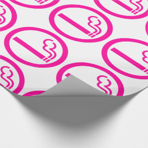 Ladies Smoking Area 喫煙女性 Japanese Sign Wrapping Paper