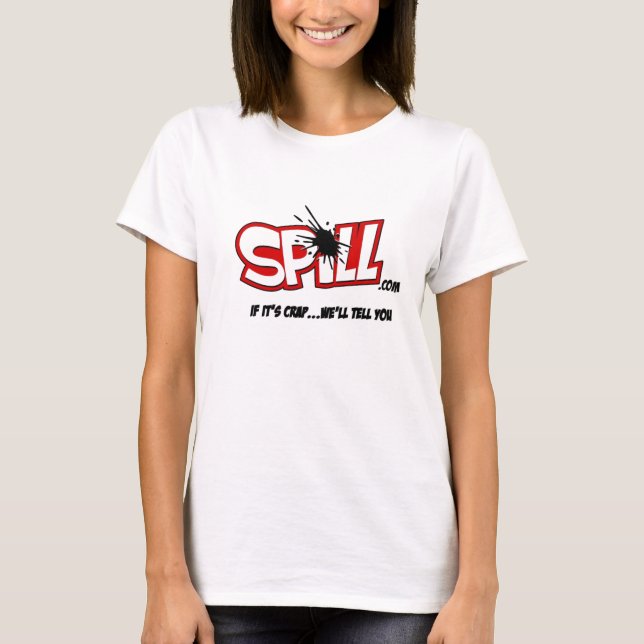 Ladies Spill Logo T-Shirt (Front)