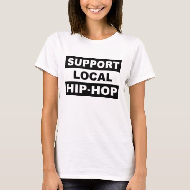 Ladies Support Local Hip-Hop Spaghetti Strap Shirt (Front)