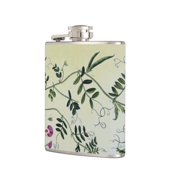 Ladies Sweet Pea Hip Flask (Left)