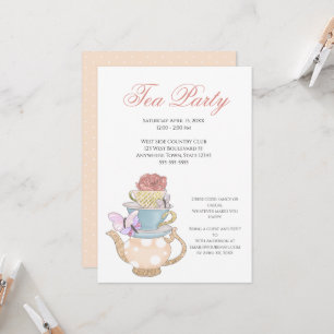 Ladies Tea Party Ideas Invitation