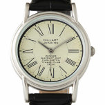 Ladies' Tennis Competition Winner Watch<br><div class="desc">A watch for the ladies' winner of a Tennis Competition that is designed as an award for the Tennis Competition Winner. Add the name of the recipient as well as the competition. Roman numerals on a parchment style background. Tennis trophy watch.</div>