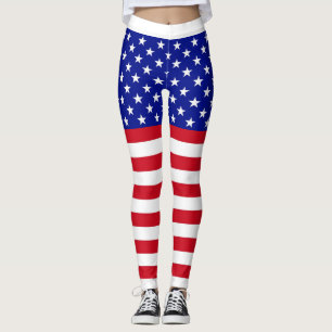 Ladies USA Flag Leggings