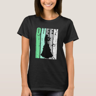 Ladies Violinist Queen Cute Cool Design Motivate V T-Shirt