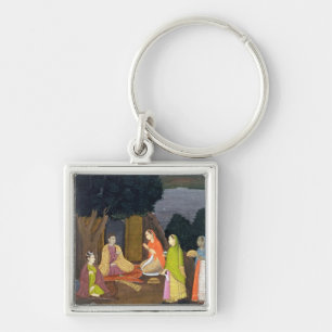 Ladies visiting a Yogini, School of Faqurullah Kha Key Ring