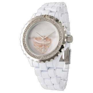 Ladies Watch with engagement ring