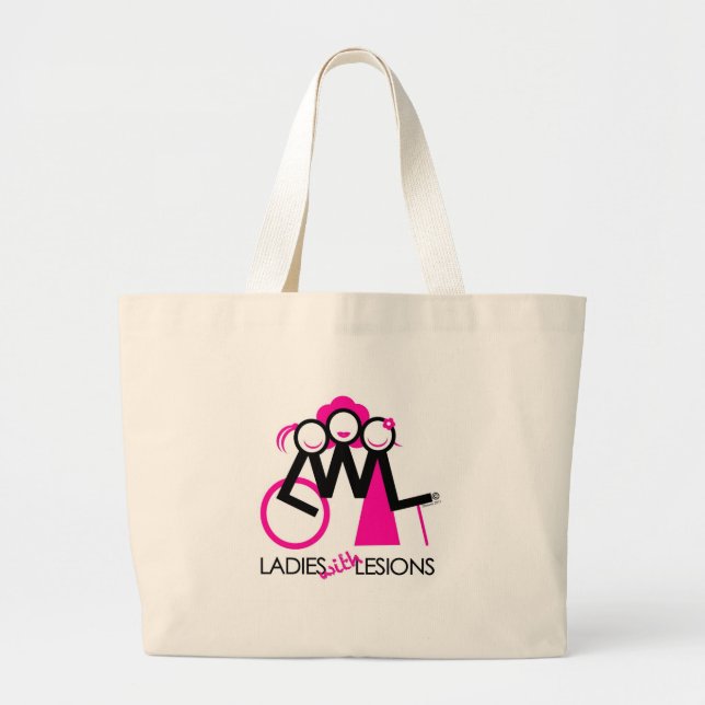 Ladies With Lesions Large Tote Bag (Front)