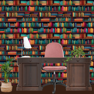Ladson Royce Library Bookcase Wallpaper