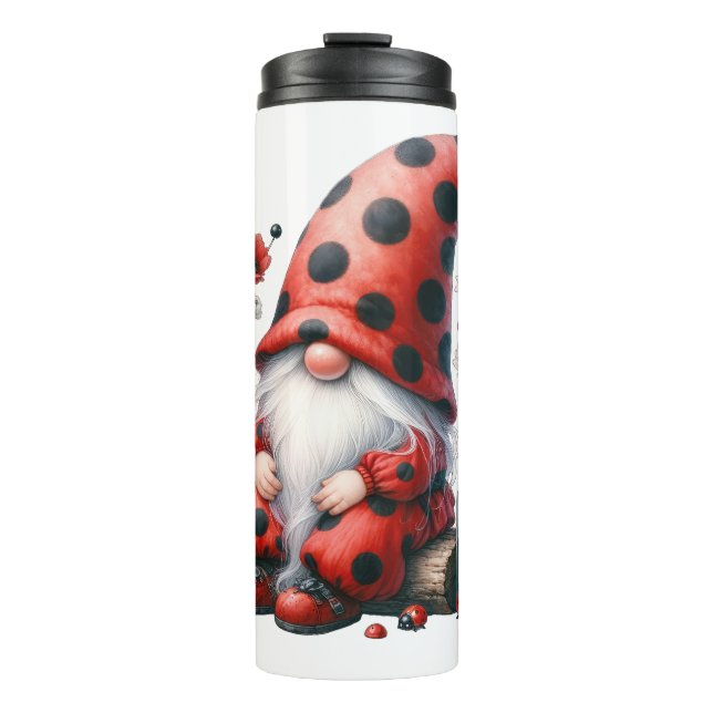 Ladtbug Gnome Thermal Tumbler (Front)