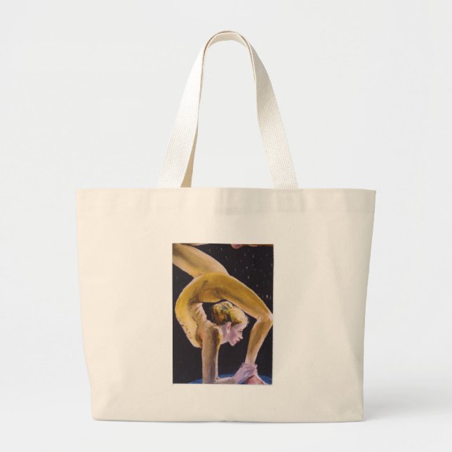 Lady Acrobat Large Tote Bag (Front)