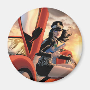 Lady Action Magnet