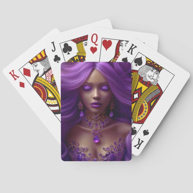 Lady Amethyst Classic Playing Cards (Back)