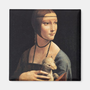Lady and Ermine Magnet
