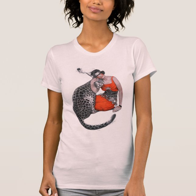Lady and Leopard T-Shirt (Front)