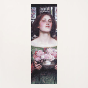 Lady and Roses, John William Waterhouse Yoga Mat