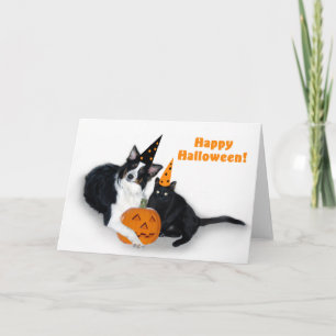 Lady and Spooky Happy Halloween Card