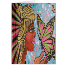 Lady and the Butterfly Pink Graffiti