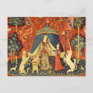Lady and the Unicorn Mediaeval Tapestry Art Postcard