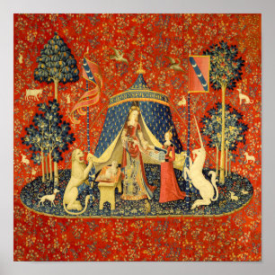 Lady and the Unicorn Mediaeval Tapestry Art Poster