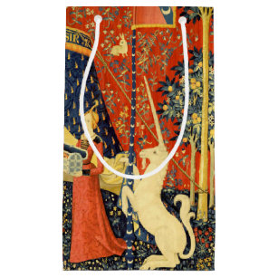 Lady and the Unicorn Mediaeval Tapestry Art Small Gift Bag