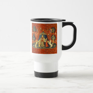 Lady and the Unicorn Mediaeval Tapestry Art Travel Mug