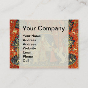 Lady and The Unicorn Mediaeval Tapestry: French Ar Business Card
