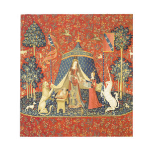 Lady and The Unicorn Mediaeval Tapestry: French Ar Notepad