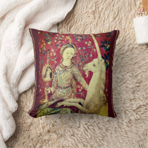  Lady and the Unicorn Medieval Art  Cushion