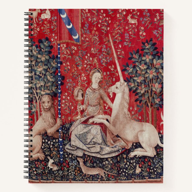 Lady and Unicorn Mediaeval Tapestry Sight Notebook (Front)