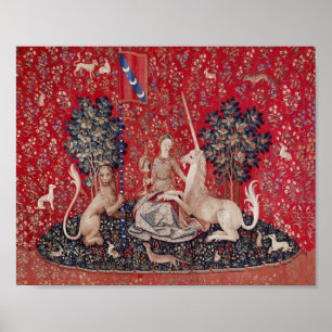 Lady and Unicorn Mediaeval Tapestry Sight Poster