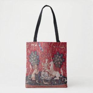 Lady and Unicorn Mediaeval Tapestry Sight Tote Bag