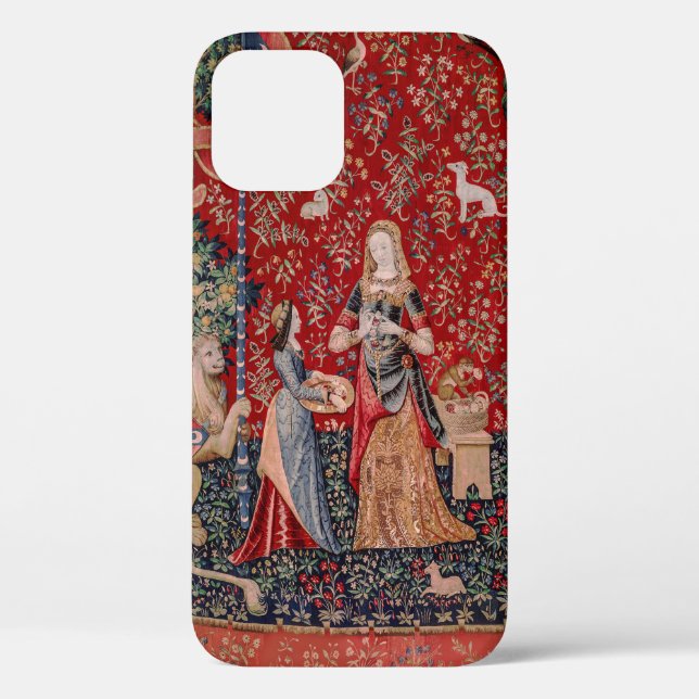 Lady and Unicorn Mediaeval Tapestry Smell Case-Mate iPhone Case (Back)