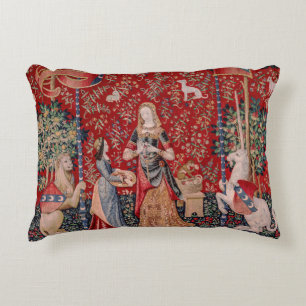 Lady and Unicorn Mediaeval Tapestry Smell Decorative Cushion