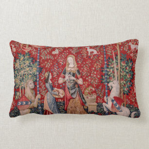 Lady and Unicorn Mediaeval Tapestry Smell Lumbar Cushion