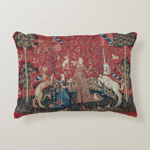Lady and Unicorn Mediaeval Tapestry Taste Decorative Cushion