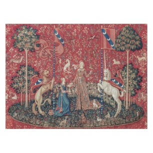 Lady and Unicorn Mediaeval Tapestry Taste Tablecloth