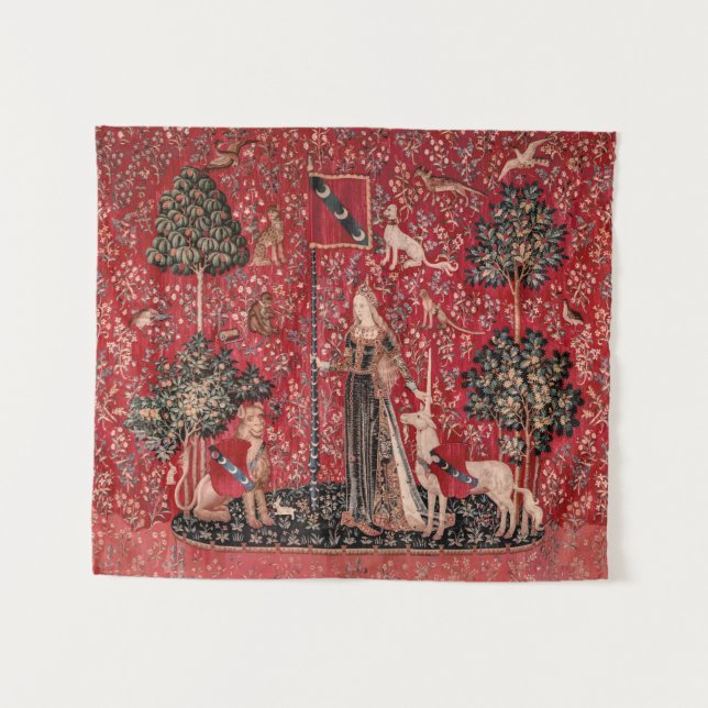 Lady and Unicorn Mediaeval Tapestry Touch (Front (Horizontal))