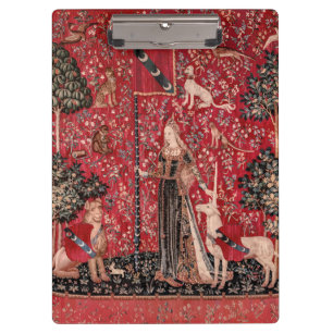 Lady and Unicorn Mediaeval Tapestry Touch Clipboard
