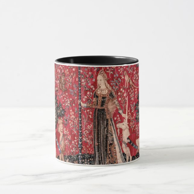 Lady and Unicorn Mediaeval Tapestry Touch Mug (Center)