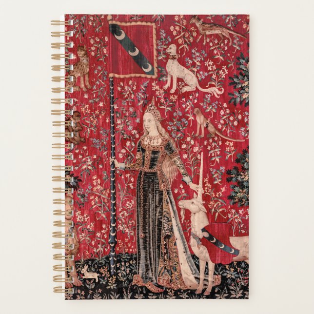 Lady and Unicorn Mediaeval Tapestry Touch Planner (Front)