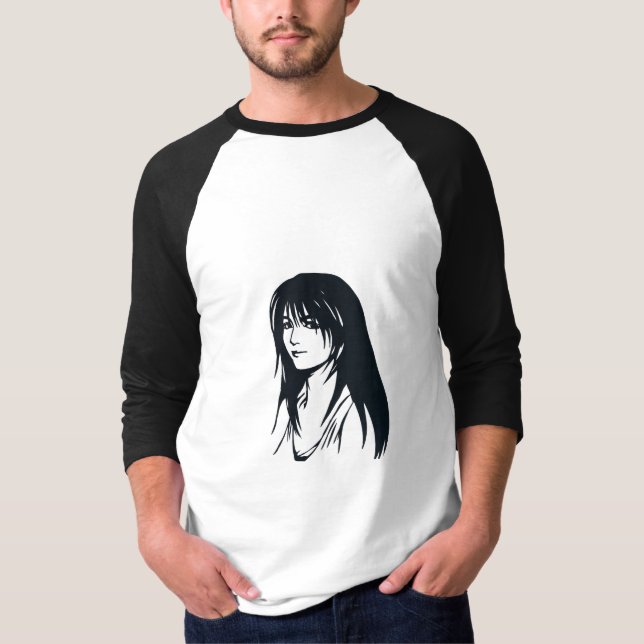 lady anime T-Shirt (Front)