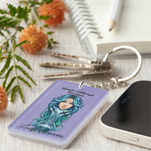 Lady Aquario Llavero - Unique Detail and Staff Key Ring
