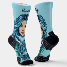 Lady Aquario socks - Astrological touches on your