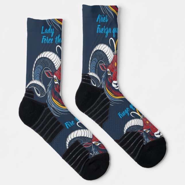 Lady Aries Socks - Zodiac Socks (Right)