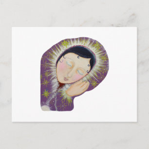Lady Asleep. Postcard