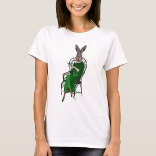 Lady Bella Rabbit Taking Tea 2 T-Shirt